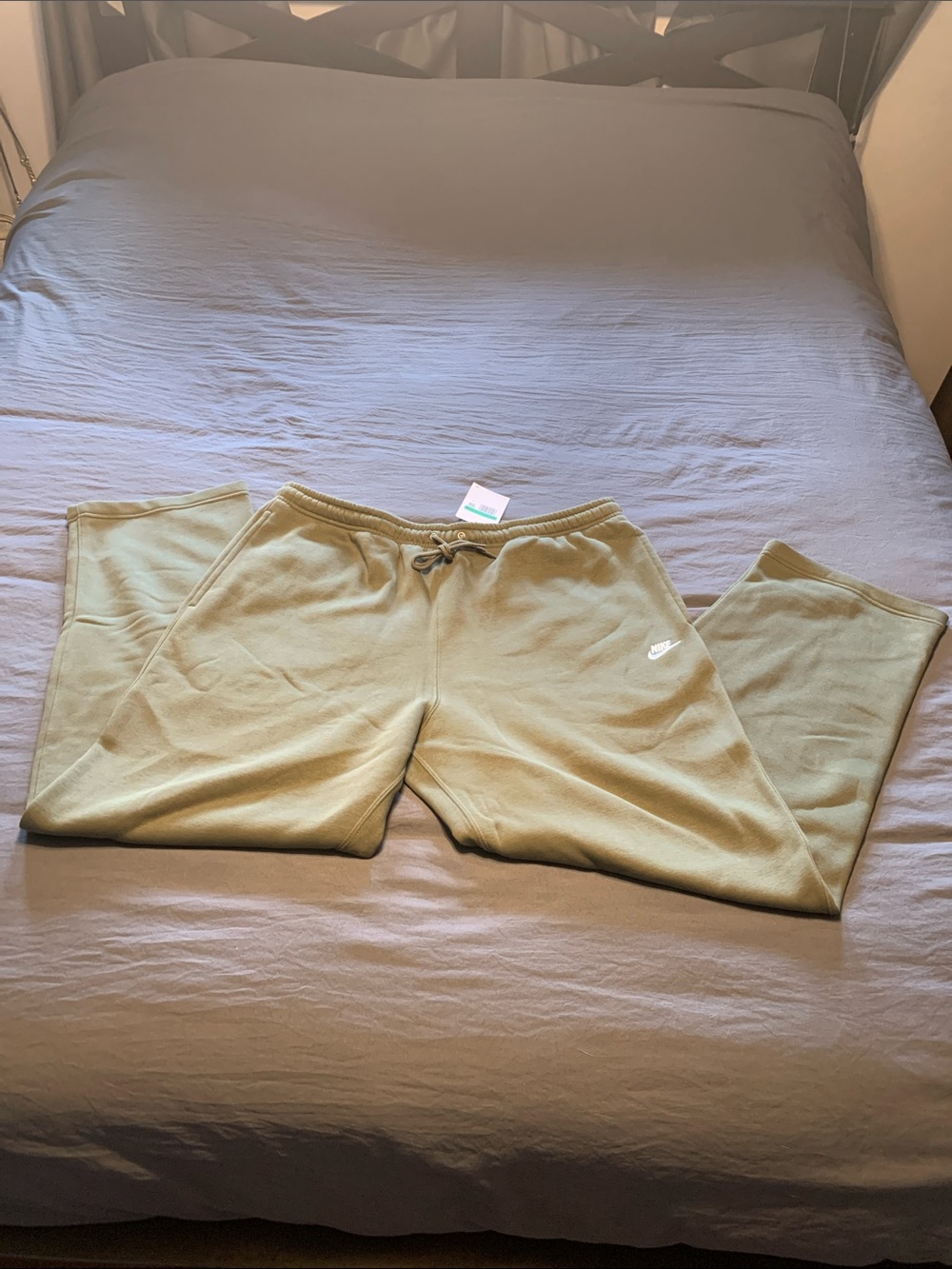 Nike Kids Olive Tone Joggers with Drawstring